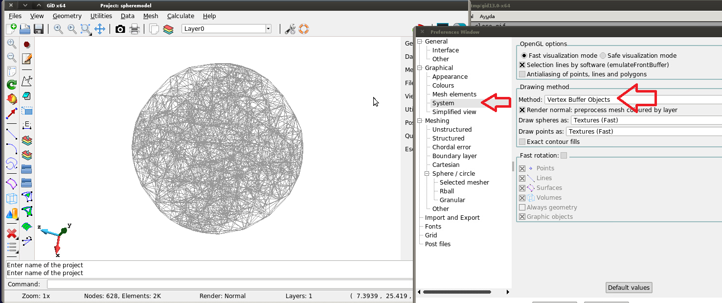 Sphere model and Preferences