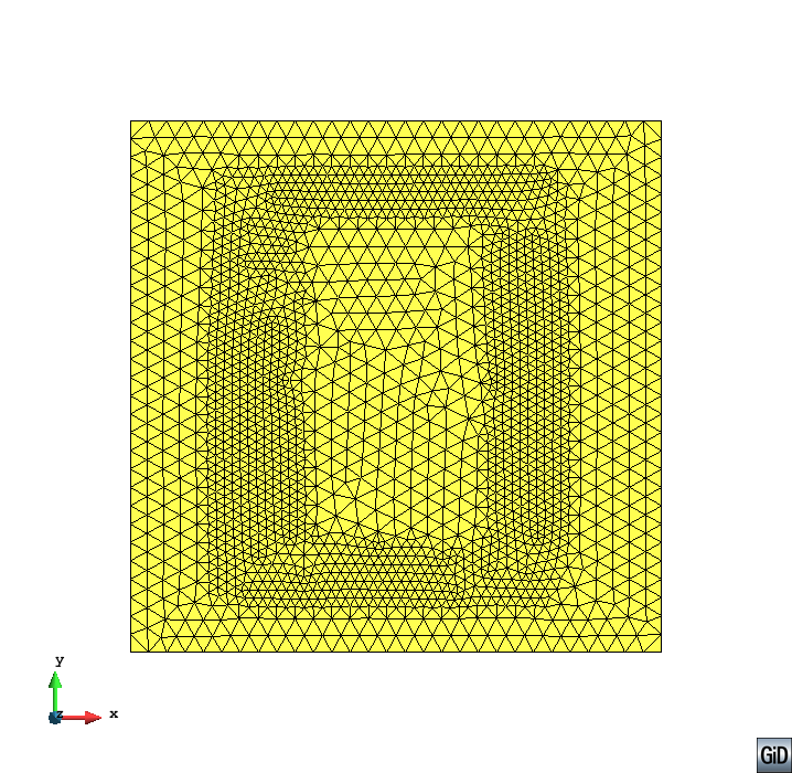 laplacian smoothing of the final mesh